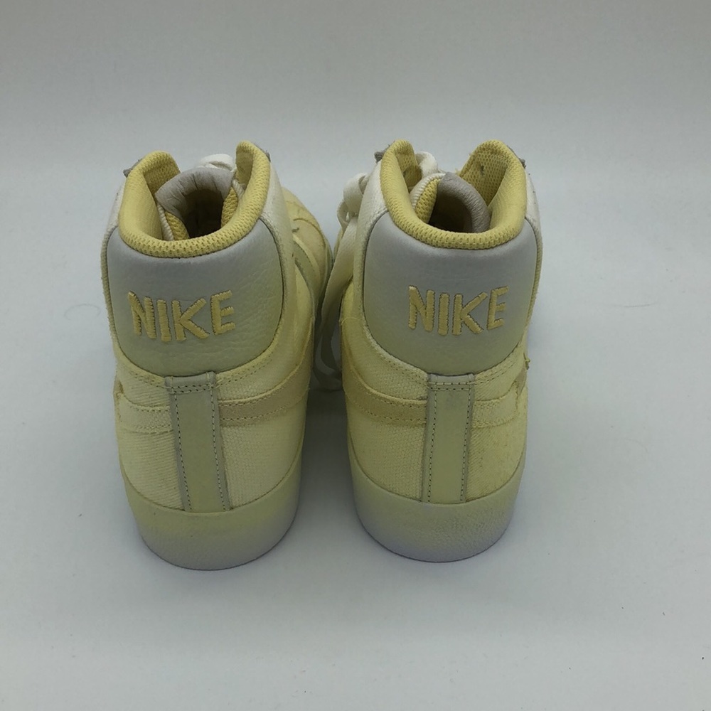 MEN'S NIKE SB ZOOM BLAZER MID PREMIUM DR9087-700 LEMON WASH / WHITE - Picture 4 of 5